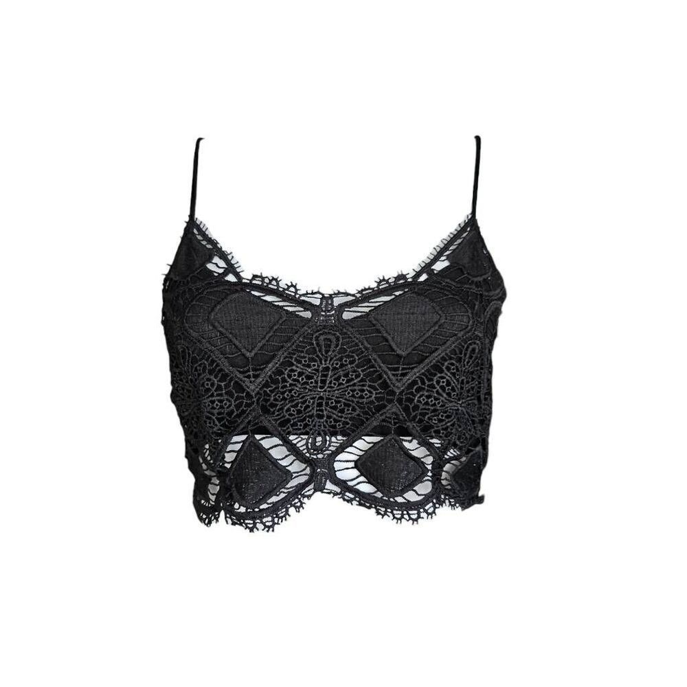 dark fairycore crochet crop top